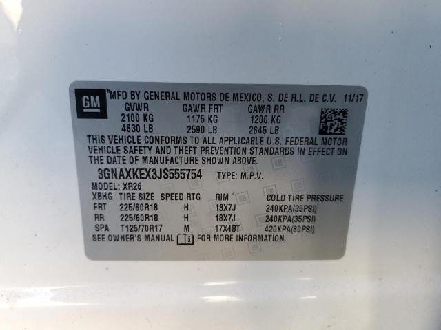 2018 CHEVROLET EQUINOX LT - 3GNAXKEX3JS555754