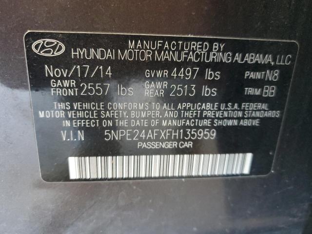 5NPE24AFXFH135959 | 2015 HYUNDAI SONATA SE