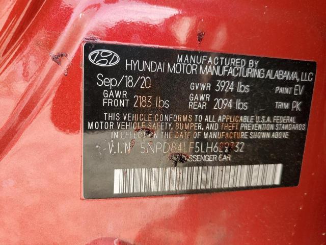 VIN 1C4BJWDG8FL523550 2020 HYUNDAI ELANTRA no.12