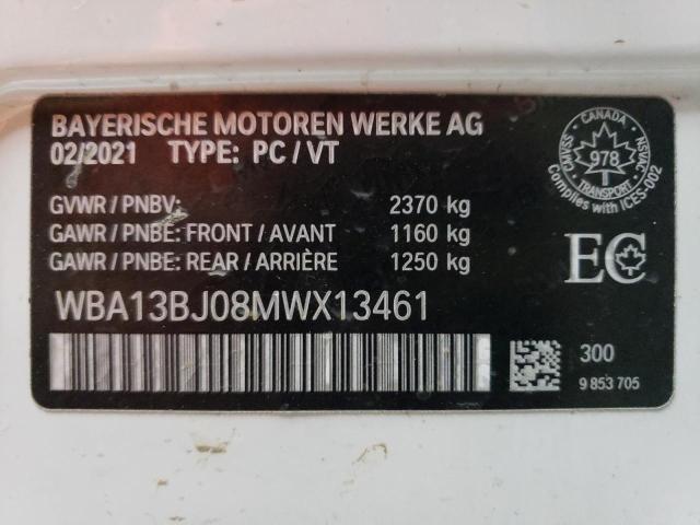 2021 BMW 530 XI WBA13BJ08MWX13461