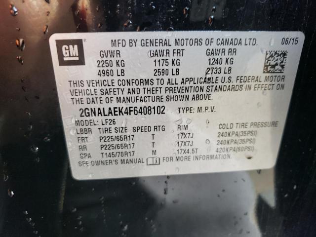 2GNALAEK4F6408102 | 2015 CHEVROLET EQUINOX LS