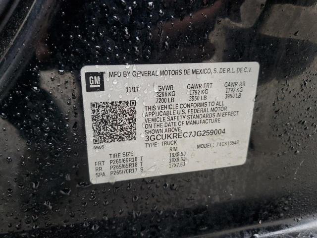 2018 CHEVROLET SILVERADO - 3GCUKREC7JG259004