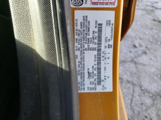 2016 FORD FIESTA 3FADP4BJXGM119598