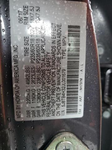 5J8TB4H32JL001679 | 2018 ACURA RDX