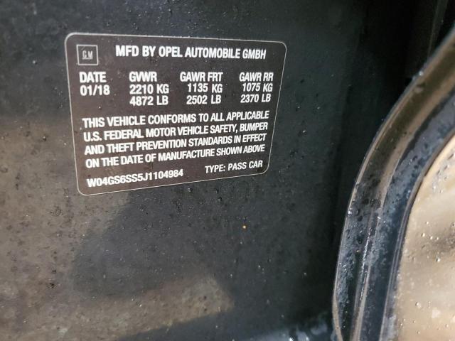 2018 BUICK REGAL GS - W04GS6SS5J1104984