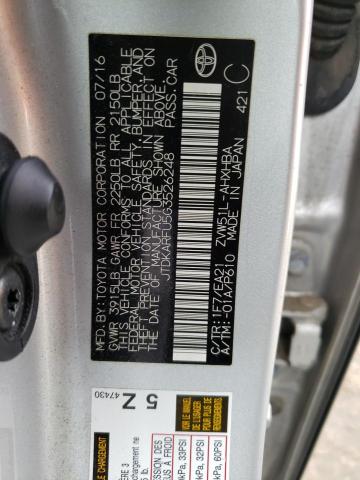 JTDKARFU5G3526248 | 2016 TOYOTA PRIUS