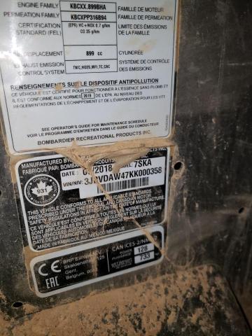 2019 CAN-AM MAVERICK X - 3JBVDAW47KK000358