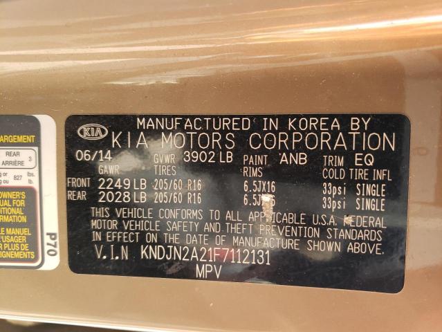 KNDJN2A21F7112131 | 2015 KIA SOUL