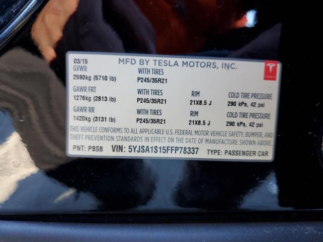 2015 TESLA MODEL S 70 - 5YJSA1S15FFP78337