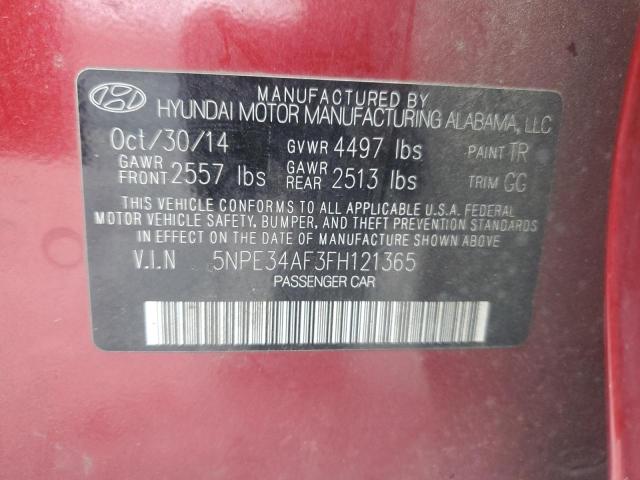 5NPE34AF3FH121365 | 2015 HYUNDAI SONATA SPO