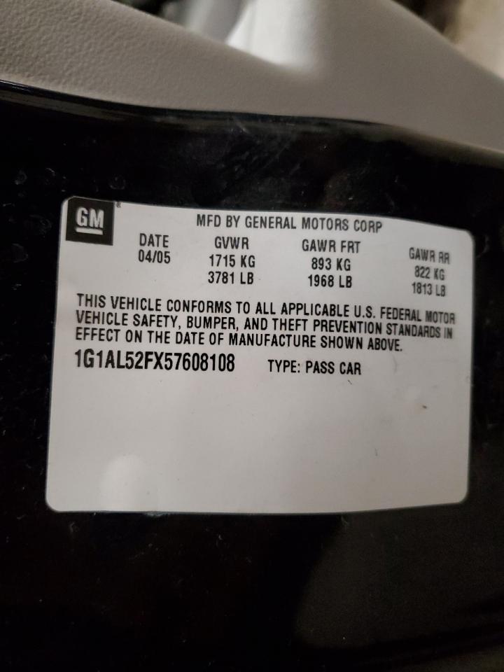 1G1AL52FX57608108 2005 Chevrolet Cobalt Ls