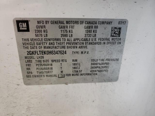 2017 GMC TERRAIN 2GKFLTEK0H6347624