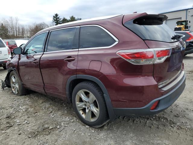 VIN 5TDDKRFHXFS207904 2015 Toyota Highlander, Limited no.2