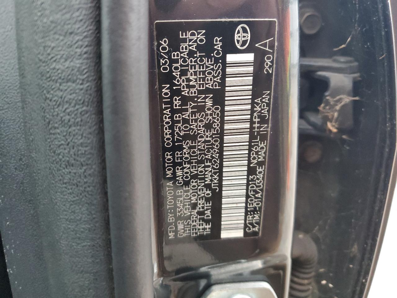 JTKKT624960158650 2006 Toyota Scion Xa