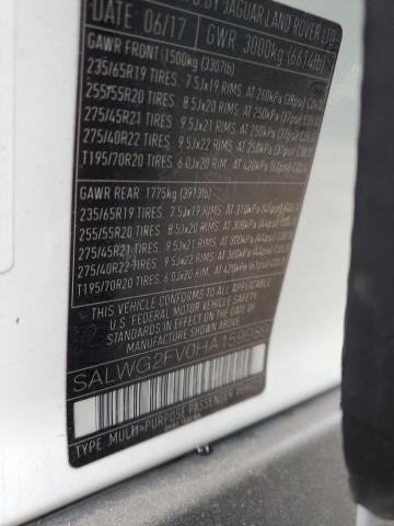 2017 LAND ROVER RANGE ROVE - SALWG2FV0HA159989