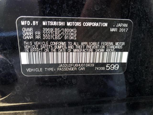 JA32U2FU6HU010439 | 2017 MITSUBISHI LANCER ES