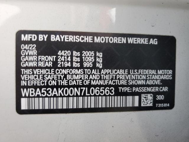 VIN WBA53AK00N7L06563 2022 BMW 2 Series, 228I no.12