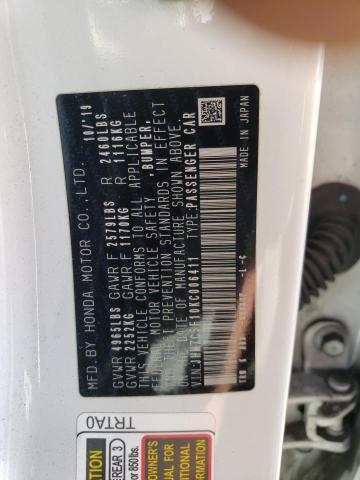 2019 HONDA CLARITY - JHMZC5F10KC006411