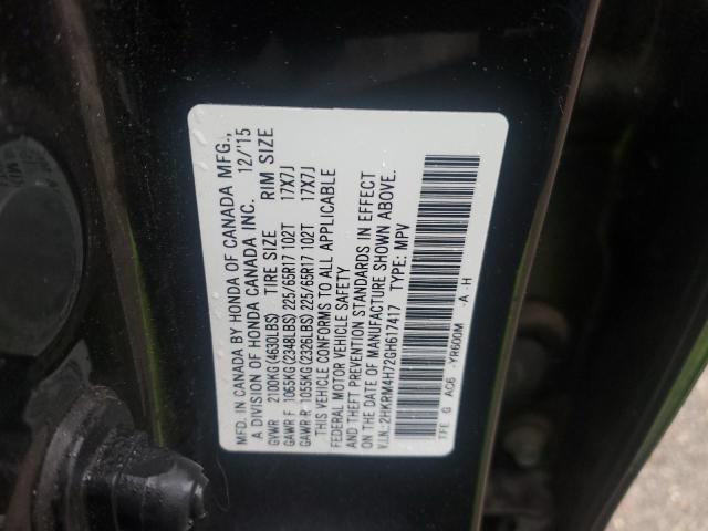 2016 HONDA CR-V EXL 2HKRM4H72GH617417
