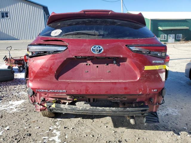 VIN 5TDBBRCHXLS503786 2020 Toyota Highlander, Hybri... no.6