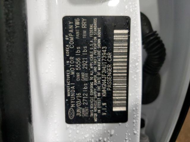 2017 GENESIS G80 ULTIMA - KMHGN4JF3HU173943