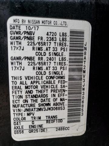 2018 NISSAN ROGUE S JN8AT2MV3JW306853