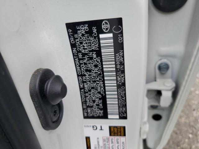 2020 TOYOTA PRIUS L - JTDKARFU1L3106545