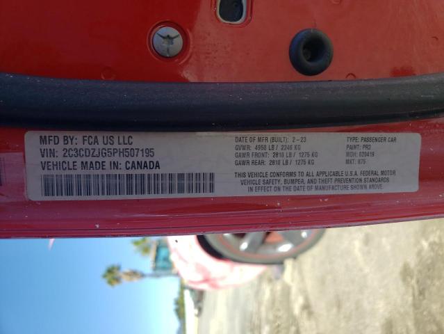 2023 DODGE CHALLENGER - 2C3CDZJG5PH507195