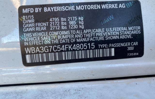 WBA3G7C54FK480515 | 2015 BMW 328 XI