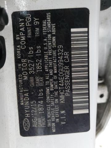 2016 HYUNDAI ACCENT SE KMHCT4AE0GU994329