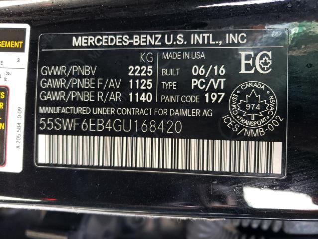 55SWF6EB4GU168420 | 2016 MERCEDES-BENZ C 450 4MAT