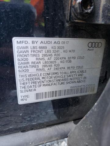 WA1VAAF7XJD013114 2018 AUDI Q7, photo no. 12