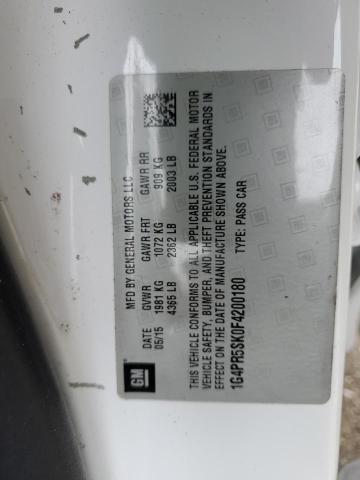 2015 BUICK VERANO CON 1G4PR5SK0F4200180