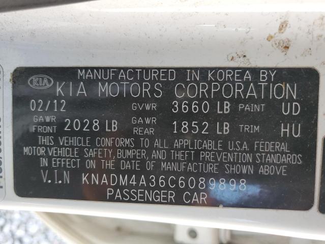 VIN ZAM57YTA8J1287342 2012 KIA RIO no.12