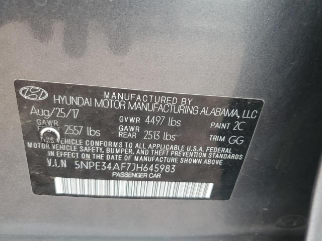 5NPE34AF7JH645983 | 2018 HYUNDAI SONATA SPO