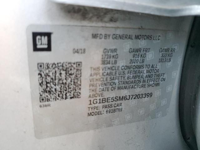 Image 12 of 2018 Chevrolet Cruze salvage vehicle - Lot #38027994 at Copart