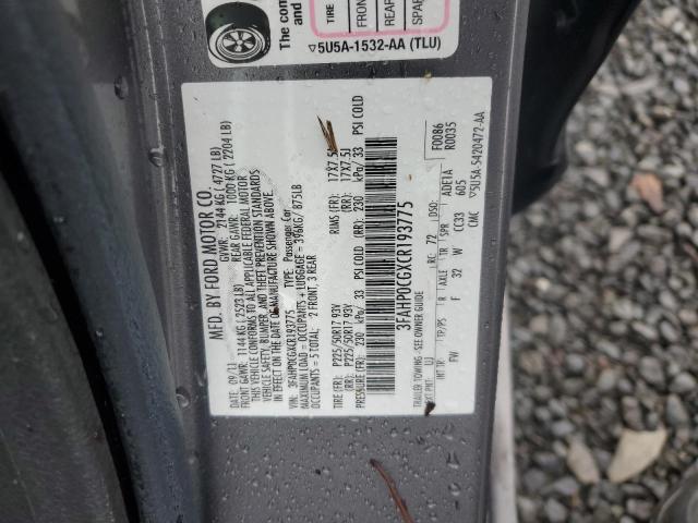 Lot #2438909148 2012 FORD FUSION SEL salvage car