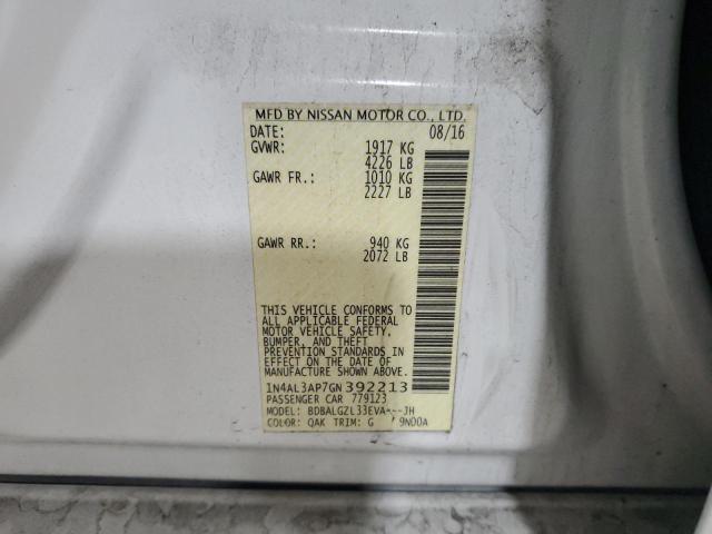 1N4AL3AP7GN392213 | 2016 NISSAN ALTIMA 2.5
