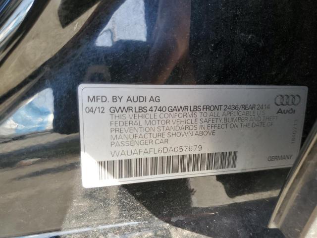 VIN WAUAFAFL6DA057679 2013 Audi A4, Premium no.12