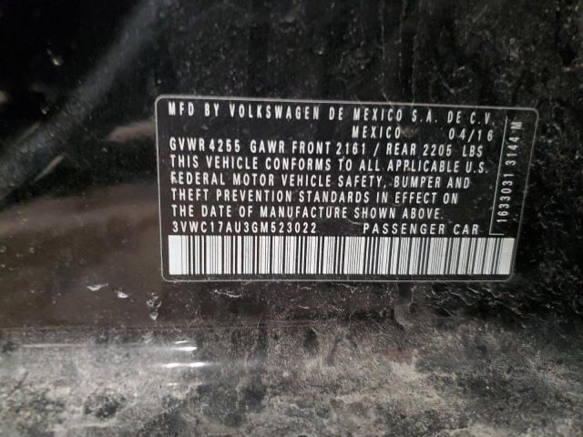 2016 VOLKSWAGEN GOLF SPORT - 3VWC17AU3GM523022