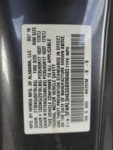 5FNRL5H63GB090485 | 2016 HONDA ODYSSEY EX