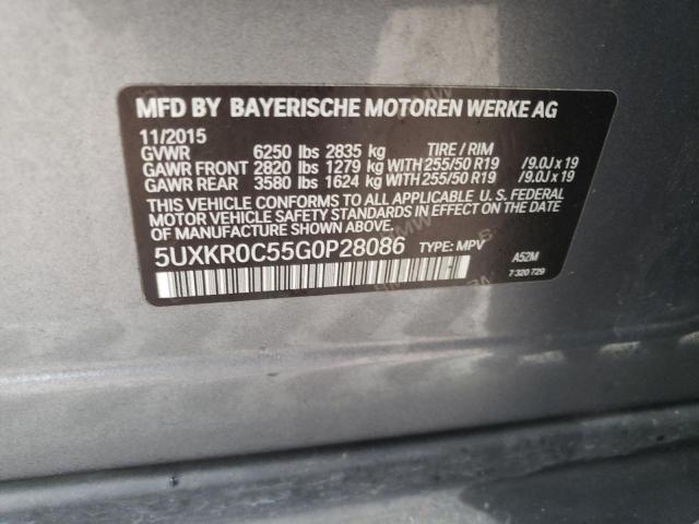 5UXKR0C55G0P28086 2016 BMW X5, photo no. 14