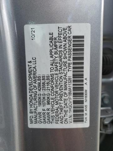 1HGCV1F18MA113281 | 2021 HONDA ACCORD LX