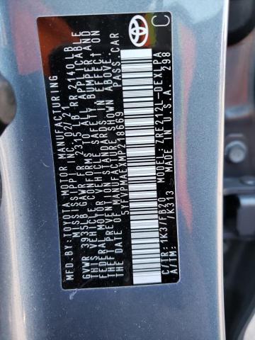 2021 TOYOTA COROLLA LE - 5YFVPMAEXMP218669