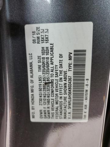 2019 HONDA ODYSSEY EX - 5FNRL6H56KB034367