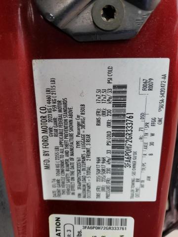 2016 FORD FUSION SE - 3FA6P0H72GR333761