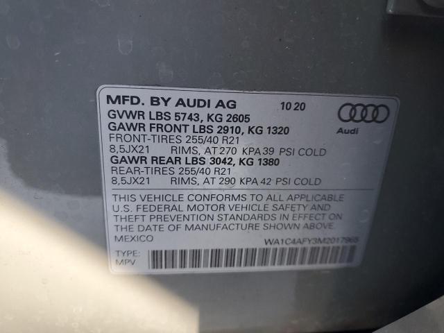 WA1C4AFY3M2017965 2021 AUDI SQ5 - Image 13