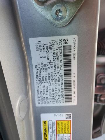 2HGFE2F20NH520767 | 2022 HONDA CIVIC LX