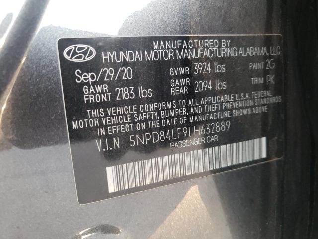 5NPD84LF9LH632889 | 2020 HYUNDAI ELANTRA SE