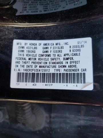 VIN 1HGCR2F52EA125912 2014 Honda Accord, Sport no.12